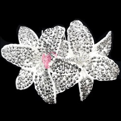 Accesoriu modern pentru decor par CA028EE Argintiu cu cristale Argintii Metalizat